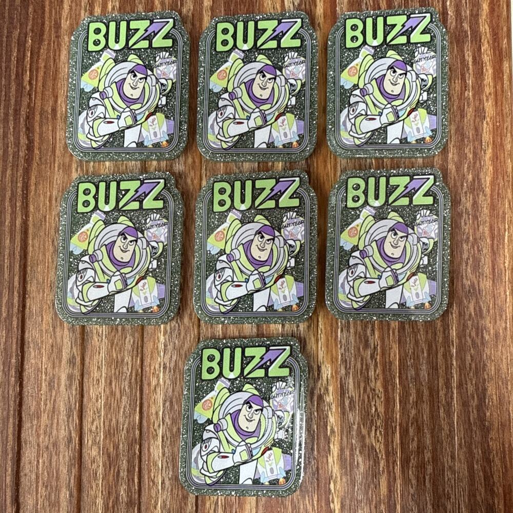 7 Pc Toy Story - Buzz Lightyear Acrylic Flatbacks